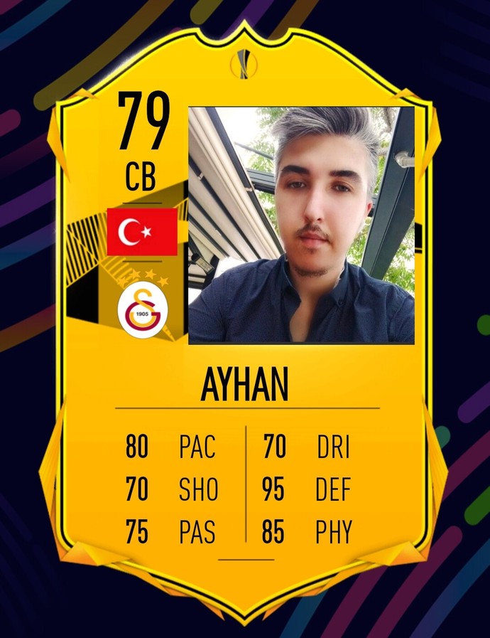 Size özel FIFA'nın Fut kartını oluşturayım mı?