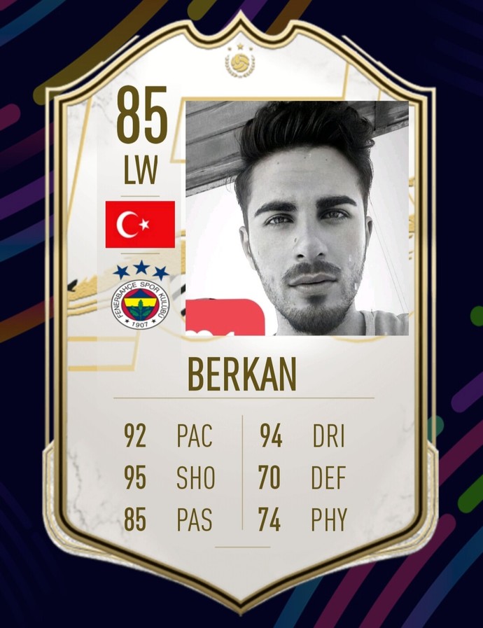 Size özel FIFA'nın Fut kartını oluşturayım mı?