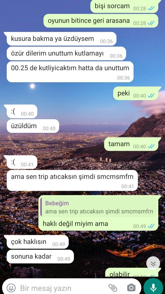 Sevgilim doğum günümü unuttu 1,5 saattir ağlıyorum ne yapmalıyım ona?