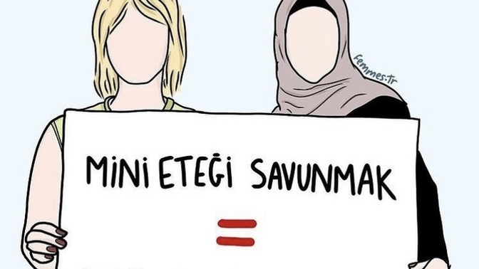 Sizce başörtüsü ve mini eteği savunmak aynı şey mi?