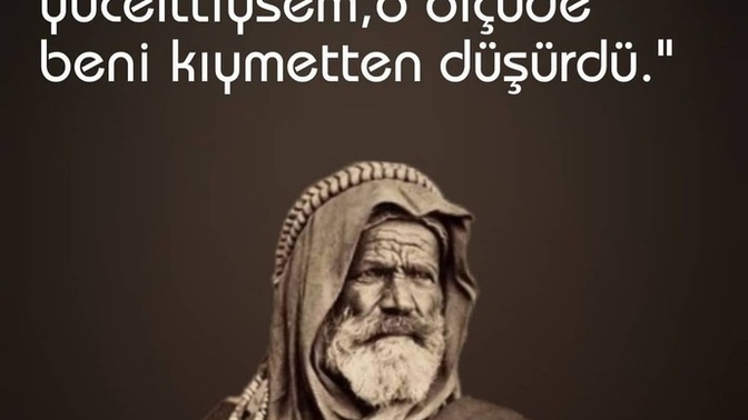 Fazla değer başını öne mi eğer?