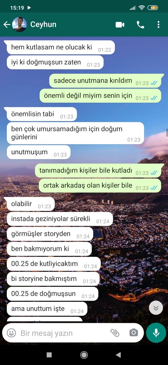 Sevgilim doğum günümü unuttu bana hiç yazmadığı için trip atamadım ne yapacağım?