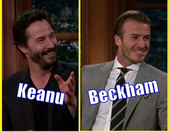 David Beckham mı daha yakışıklı Keanu Reeves mi?