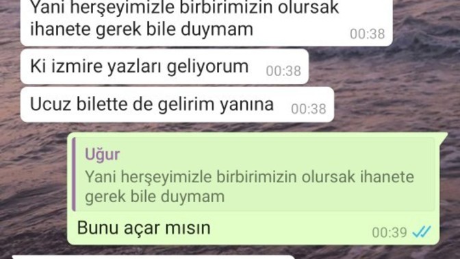 Sabah bu çocukla olur mu diye sormuştum?