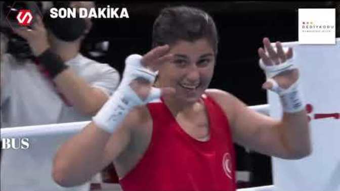 Busenaz Sürmeneli Lovlina Borgohain'i mağlup ederek finale adını yazdırdı. Altın madalya gelir mi?