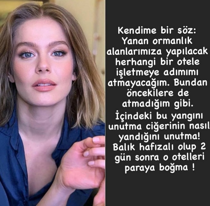 Burcu Biricik yanan yerler otel yapılacak dedi takipçileri affetmedi! Ne düşünüyorsunuz?