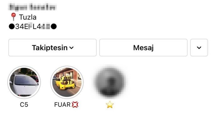 Araba plakalarını İnstagram'da profillerine yazanların amacı ne?