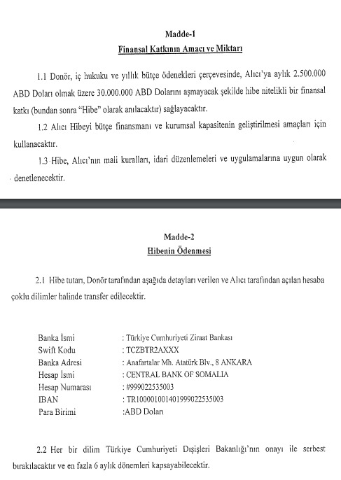 Somaliye 30 milyon dolar hibe vereceğiz! Neler oluyor?