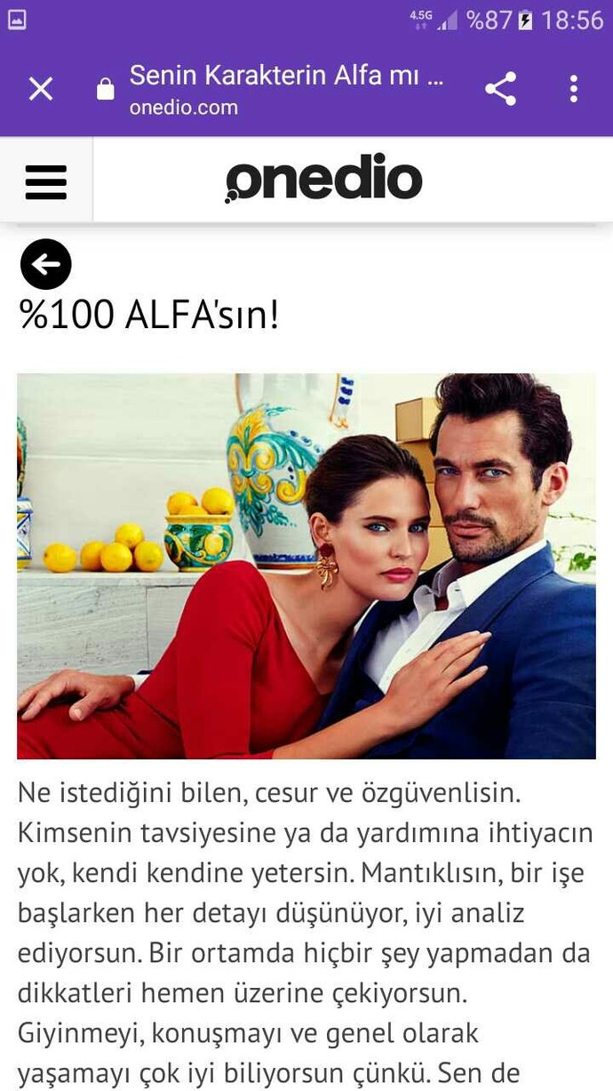Alfa mısın beta mı?