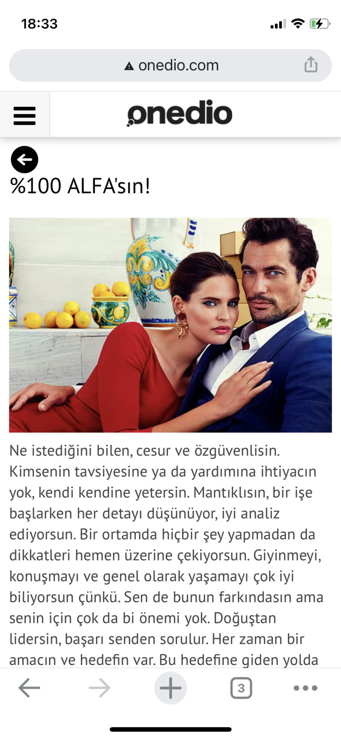 Alfa mısın beta mı?