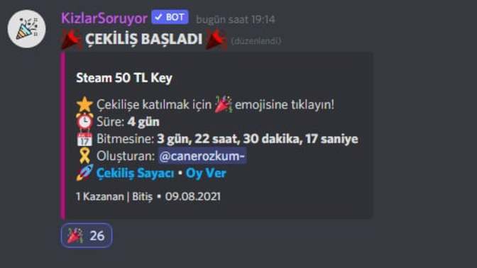 Daha önce hiç çekiliş kazandınız mı?