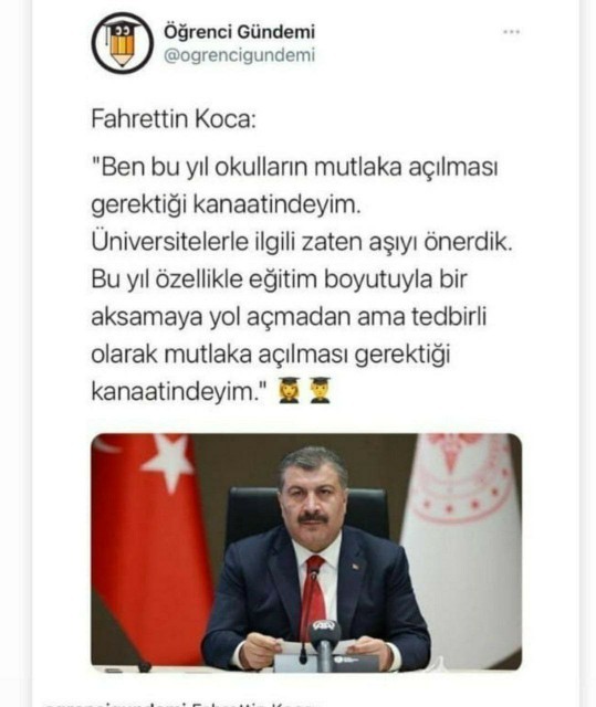 13 eylülde açılacak gibi üniversiteler. Sizce?
