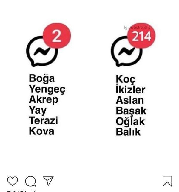 Burcunuza göre dm kutunuza ne sıklıkla mesaj gelir?