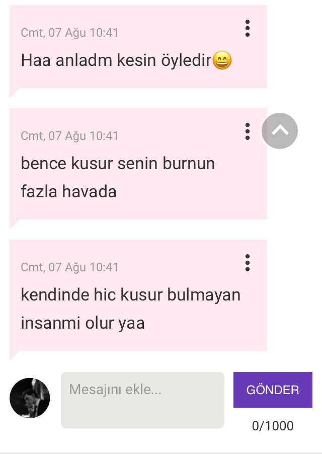 Sizce bu kız neden bana böyle dedi?