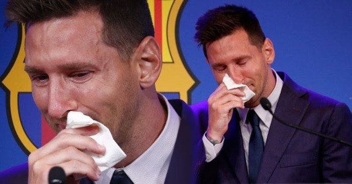 Lionel Messi göz yaşları içinde Barcelonaya veda etti! Vedalar sizin içinde zor olur mu?