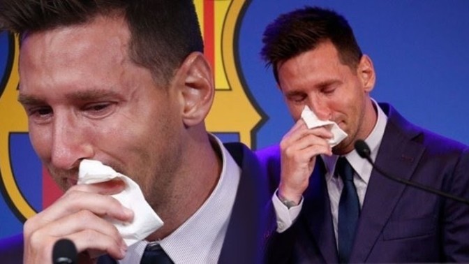 Lionel Messi göz yaşları içinde Barcelona'ya veda etti! Vedalar sizin içinde zor olur mu?