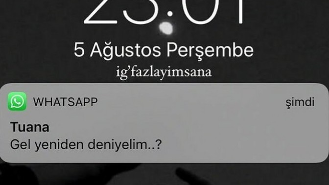 Barışmak istediğiniz eski sevgilinize yeniden deneyelim mi mesajını gönderir misiniz?