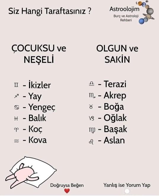 Acaba sen hangi taraftasın?