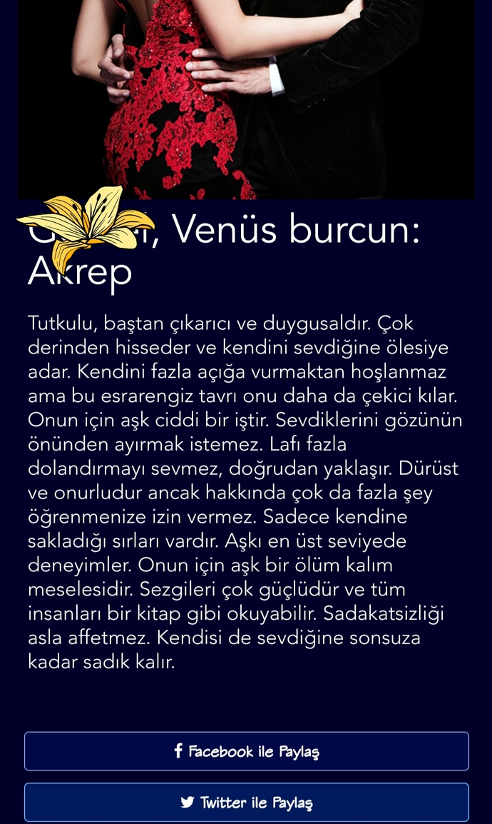 Venüs burcunuz nedir?