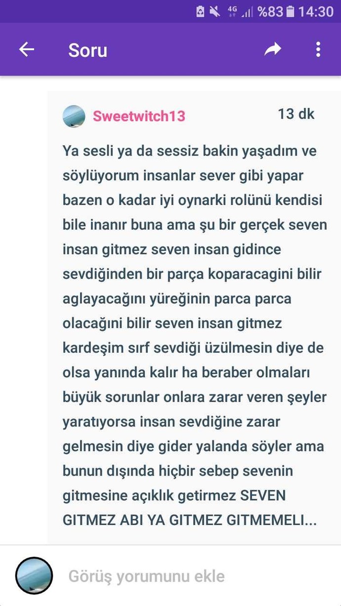 Gerçekten seven birisi arada ne olursa olsun geri döner mi?