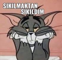 Çok sıkıldım sizde durum ne?