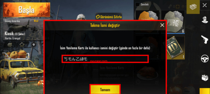 Pubg isimleri (nick) nasıl şekilli yazılır?