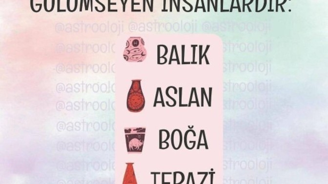 Acaba senin burcun hangi listede?