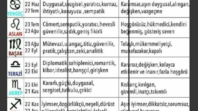 Burcunun olumlu ve olumsuz özellikleri neler?