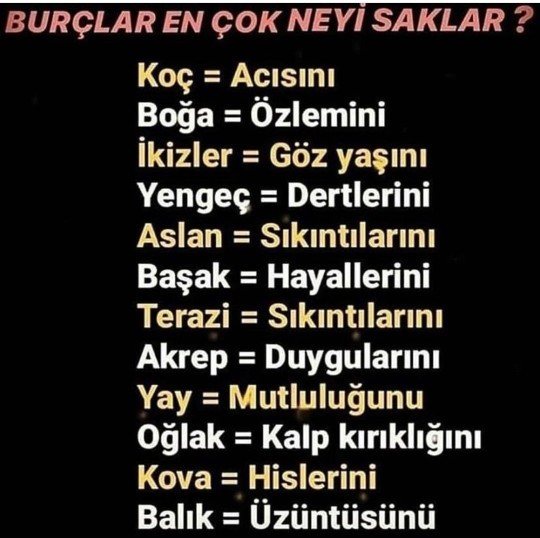 Burçlar en çok neyi saklar?