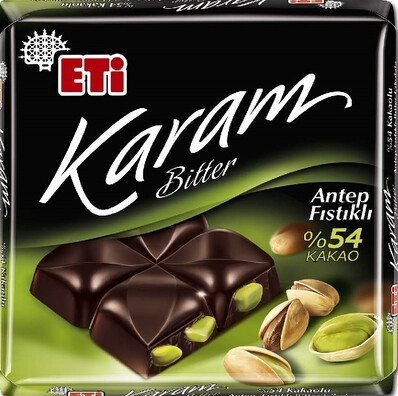 Eti Karam Antep Fıstıklı Çikolata kaç kalori?