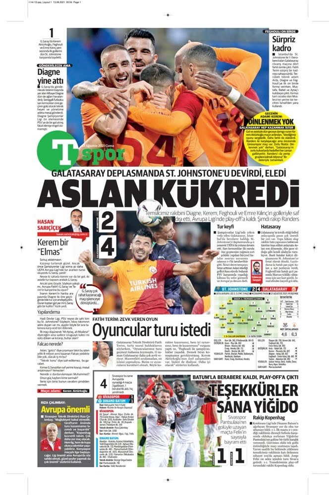St johnstone 2 Galatasaray 4! Ve avrupa liginde Galatasaray yoluna devam etti! Maçı nasıl buldunuz?