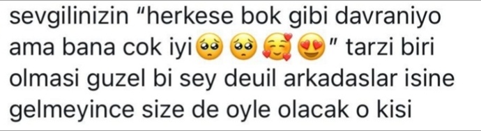 Bir de bu durum var... 