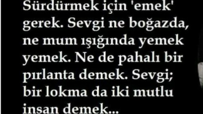 Sevmek için sevilmek için ne gerek?