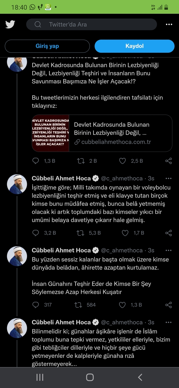 Cübbeli Ahmet Hocanın Milli Takım Voleybol Oyuncusu Ebrar Karakurt hakkındaki söylemlerini nasıl buldunuz?