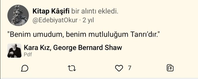 Arkadaşlar bir kitap alıntısı yapacağım hangi kitapta yer alıyor?