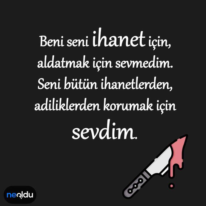Kim aldatılmak için sever ki... ! 