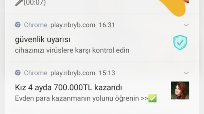 Telefonuma virus bulaştı bu site sürekli mesaj gönderiyor napmaliyim ₺?