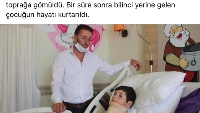 Elektrik akımına kapılıp öldü sanılan çocuğun hayatını, çobanlar toprağa gömerek kurtardı. Sizin aklınıza gelir miydi?