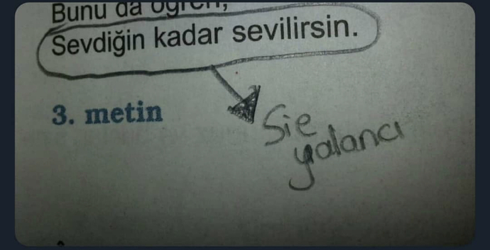 Hiç kimseyi sevmeyen biri sevilmez mi.🤔😄