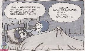 Sabah uyandınız eşiniz regli olmuş yatak batmış tepkiniz ne olurdu?