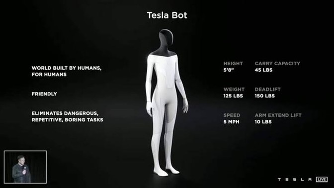 Tesla Bot tanıtıldı, siz de bir tanesine sahip olmak ister miydiniz?