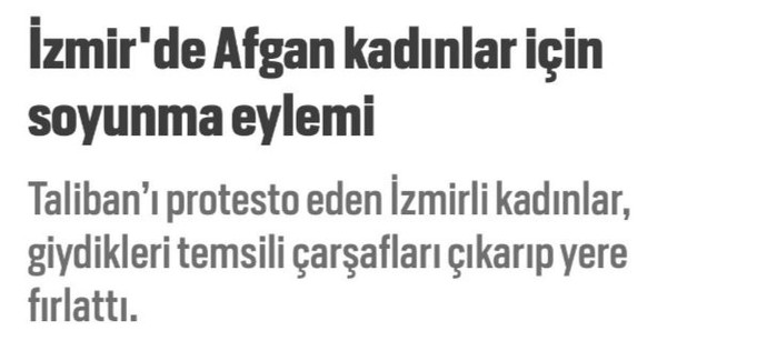 İzmirde yapılan çarşaf eylemine neden kimse tepki göstermiyor?