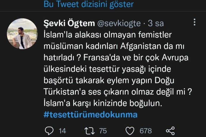 İzmirde yapılan çarşaf eylemine neden kimse tepki göstermiyor?