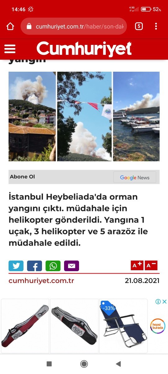 Bir yangın daha ! Ve kavurucu sıcaklarda yok! Kim yaktı?