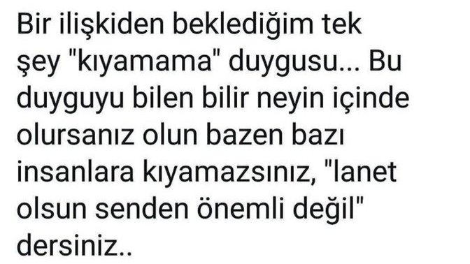 Bir ilişkiden beklentiniz nedir?