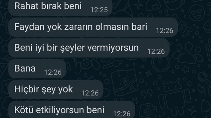 Sevgilimin sadece onu aradığım için verdiği tepki?