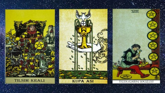 Tarot açılımı yapıyoruz! Siz hangi kartı seçtiniz?