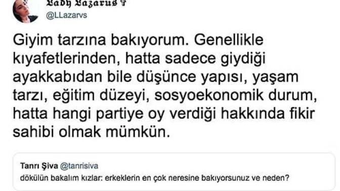 Kadınlar erkeklerin ilk neresine bakar?