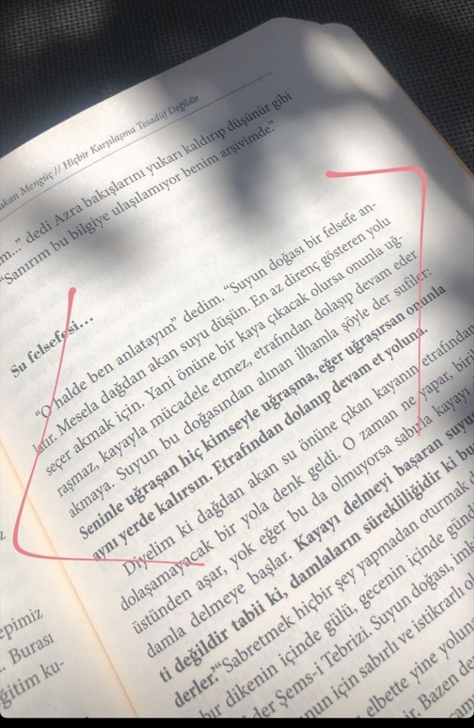 En beğendiğiniz kitap alıntısı nedir?
