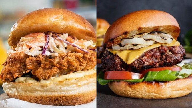 Tavuk burger mi yoksa et burger mi tercih edersiniz?